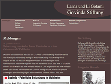 Tablet Screenshot of lama-govinda.de